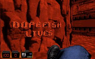 Dopefish gag in Duke Nukem 3D